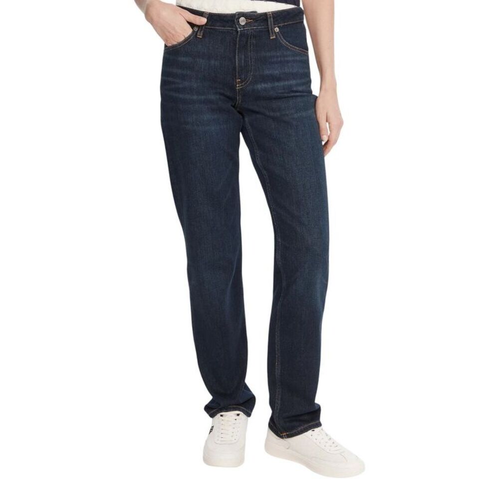 Tommy Hilfiger Blue Recycled Cotton Mom Women's Jeans